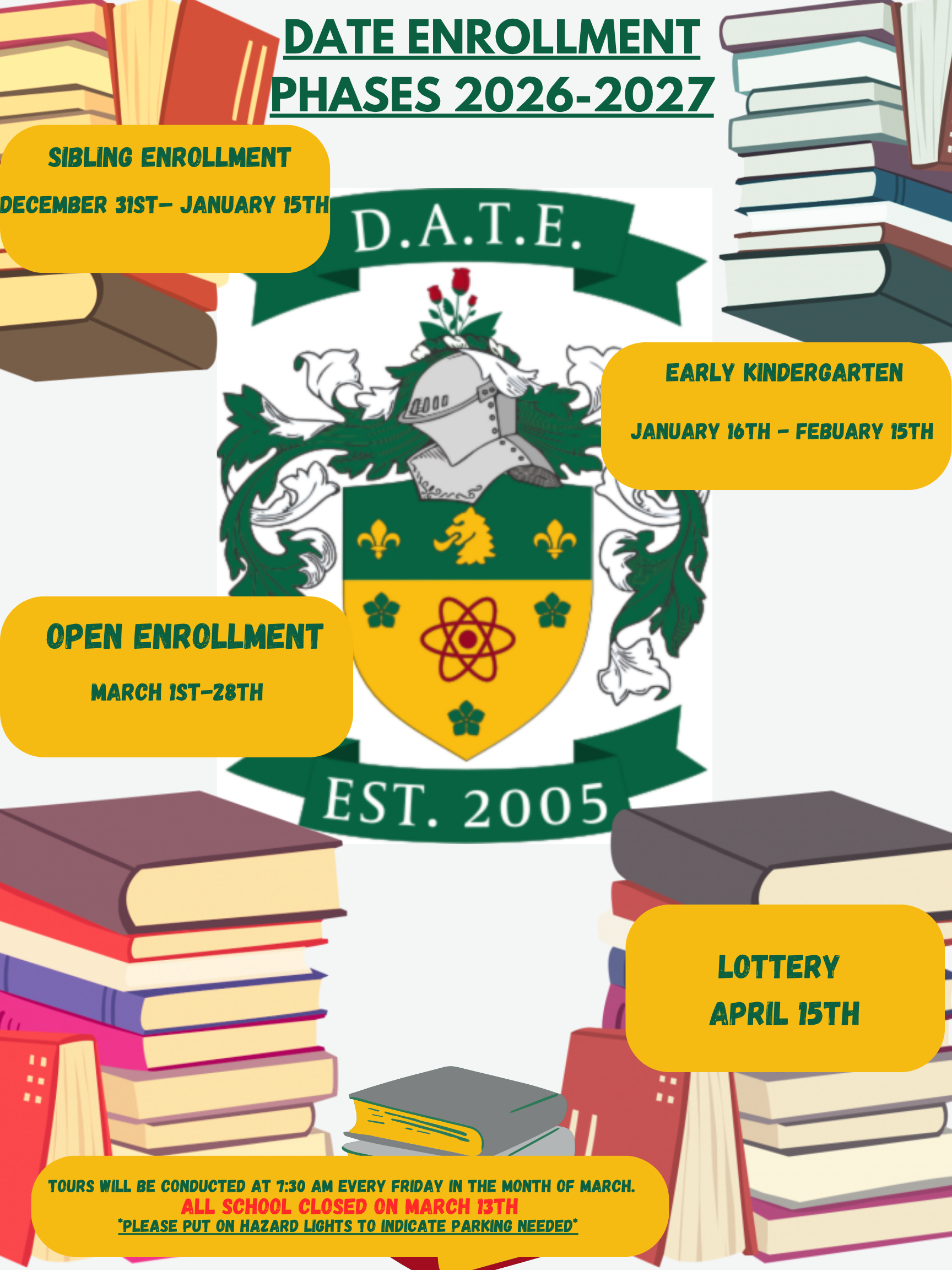 2026-2027 D.A.T.E. Academy's Open Enrollment CLOSED image